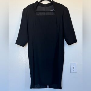 Vintage Black Midi Dress by Pilar Rossi